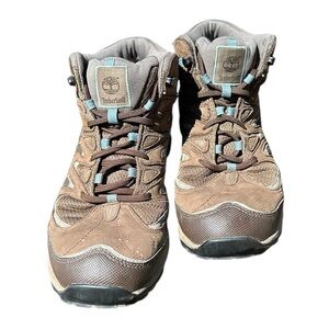 Timberland Boots Women’s 10 Hiking Ledge Mid GTX Gore-Tex Shoes Brown